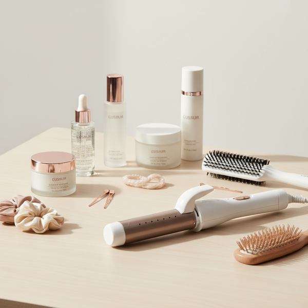 Alisador 2 em 1 Essence com vapor e placas de turmalina cerâmica para alisamento e cachos profissionais