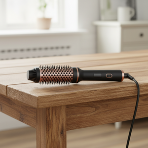 Escova volumizadora Pro Íon com 50 milhões de íons negativos, cerâmica turmalina e controle anti-frizz