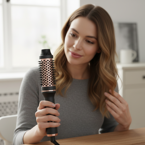 Escova volumizadora Pro Íon com 50 milhões de íons negativos, cerâmica turmalina e controle anti-frizz