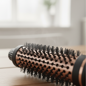 Escova volumizadora Pro Íon com 50 milhões de íons negativos, cerâmica turmalina e controle anti-frizz