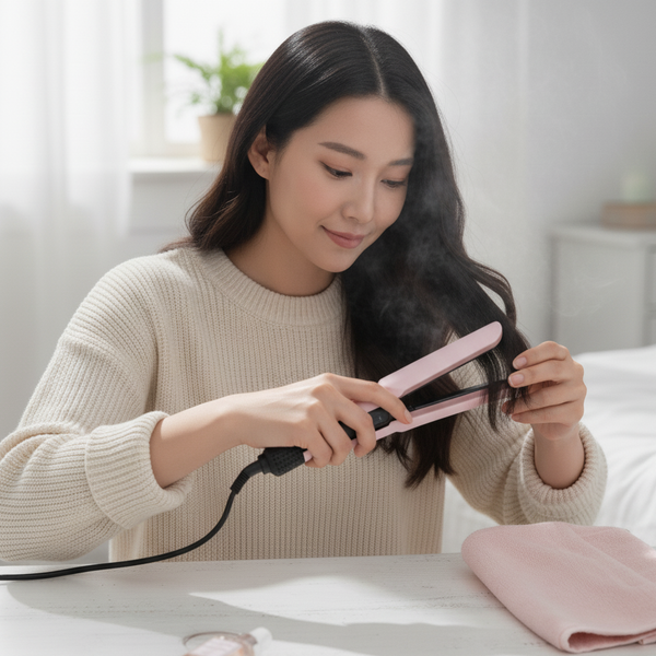 Secador alisador 2 em 1 Hair Dry com motor 110000 RPM, display LCD e 5 temperaturas para cabelo liso