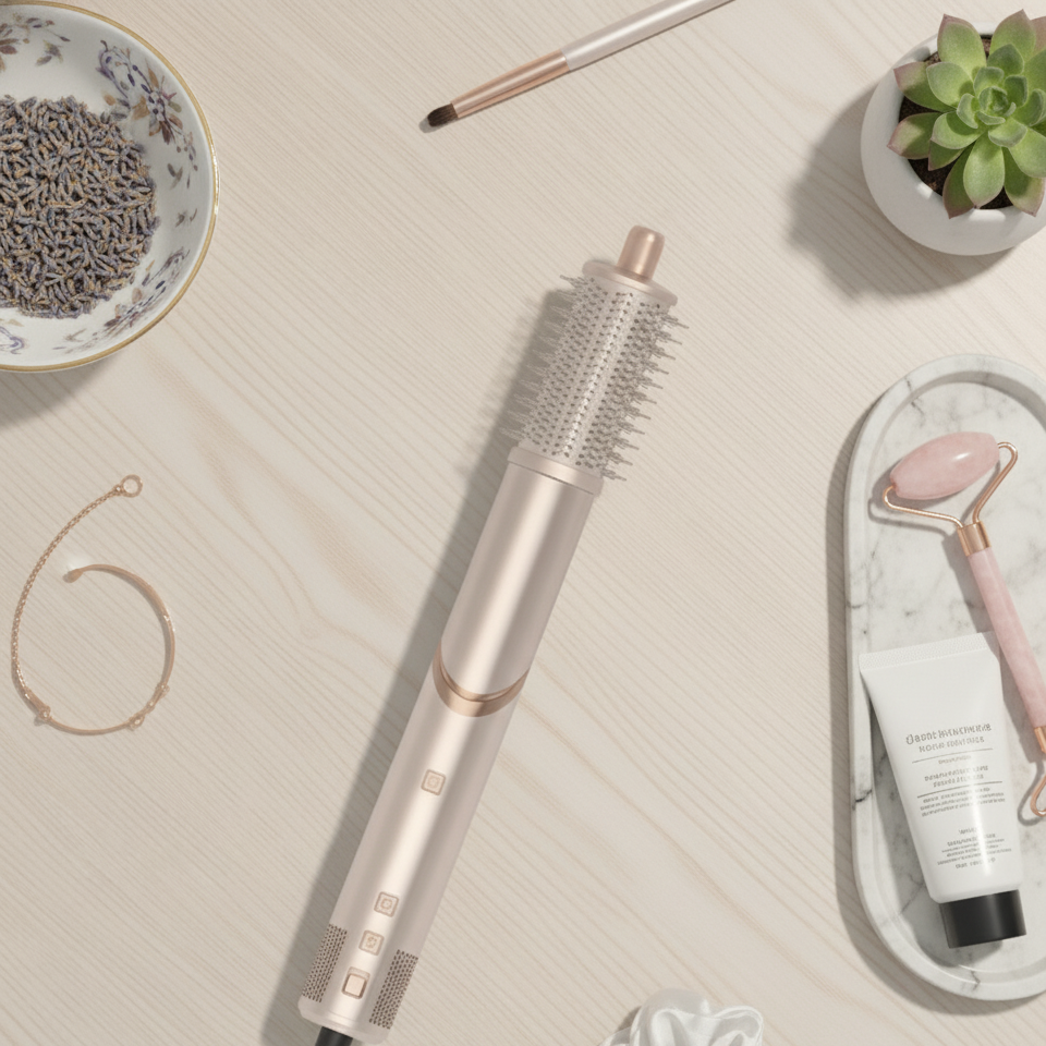 Secador modelador 6 em 1 Pro Íon com auto curler, escovas térmicas e tecnologia de íons negativos