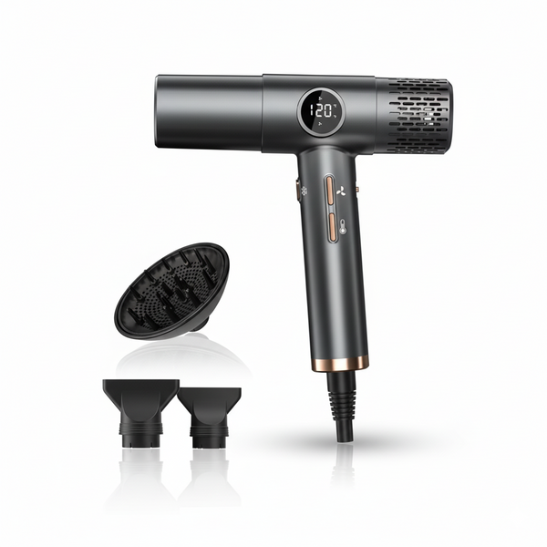 Secador profissional Velocity com display LCD, motor 110000 RPM e tecnologia iônica para secagem rápida