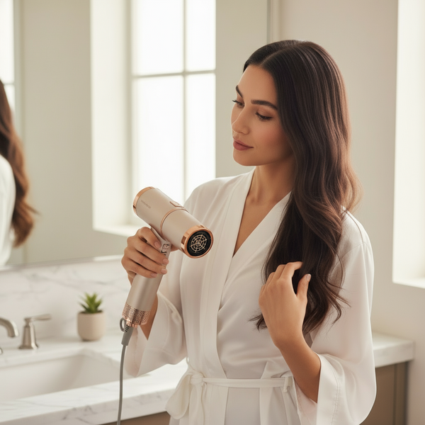 Modelador triplo ondas Triple Wave com 3 barris de turmalina cerâmica e tecnologia de íons negativos