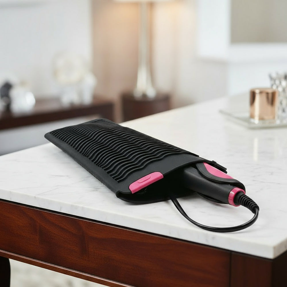 Tapete térmico de silicone para proteção de chapinha, babyliss e ferramentas de styling
