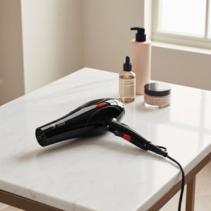 Secador AirFlex Pro com distribuição uniforme de calor para secagem rápida e controle de frizz