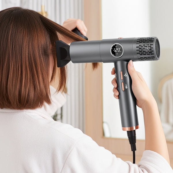 Secador profissional Velocity com display LCD, motor 110000 RPM e tecnologia iônica para secagem rápida