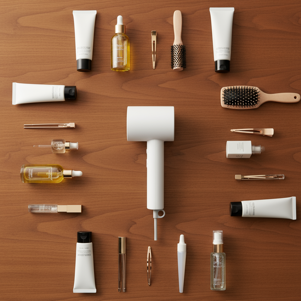 Secador compacto iônico Breeze 1600W com 50 milhões de íons negativos e controle de temperatura 57°C