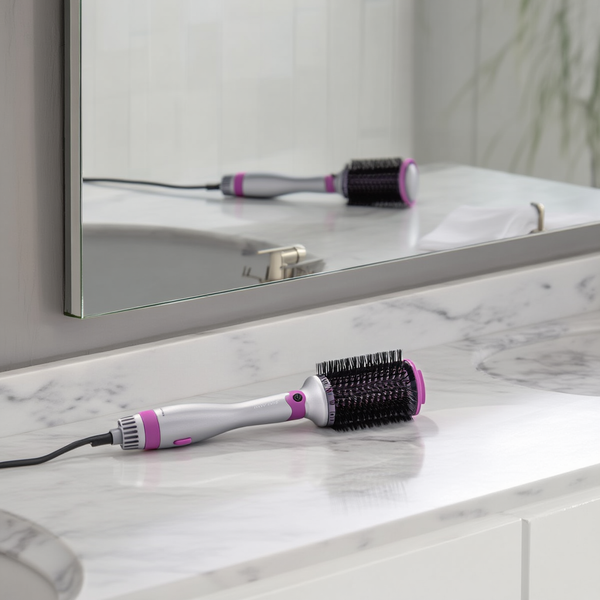 Escova de ar quente Pro Multi 1200W com 4 cabeças intercambiáveis e tecnologia de íons negativos bivolt
