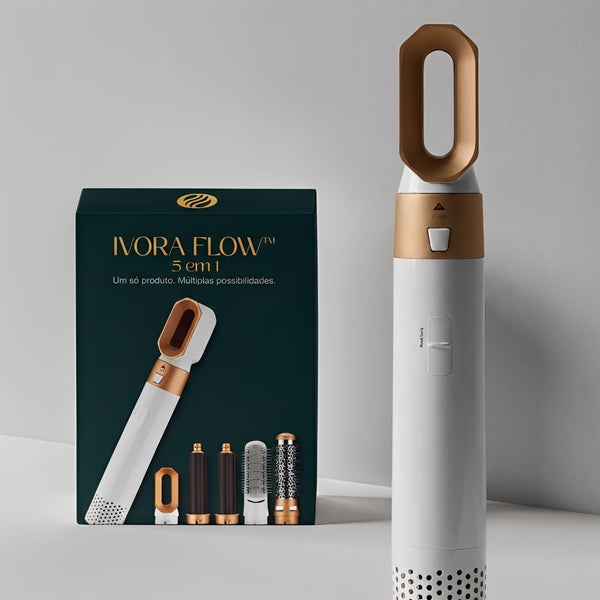 Ivora Flow™ 5 em 1 - Secador | Modelador | Escova