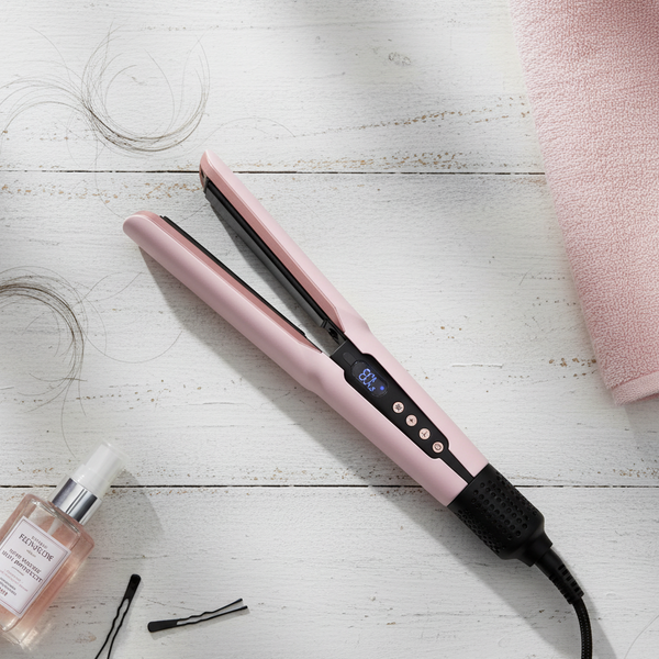 Secador alisador 2 em 1 Hair Dry com motor 110000 RPM, display LCD e 5 temperaturas para cabelo liso
