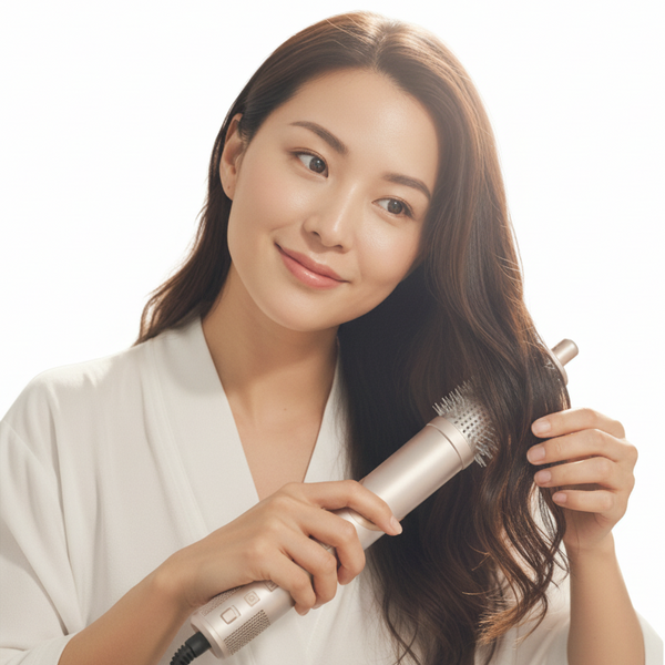 Secador modelador 6 em 1 Pro Íon com auto curler, escovas térmicas e tecnologia de íons negativos
