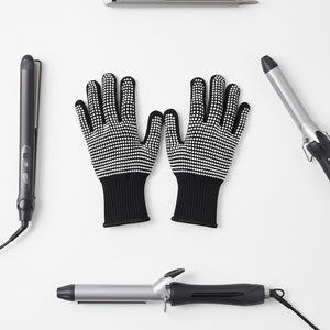 Luvas térmicas anti-queimadura Heat Shield para proteção profissional com chapinha e modelador
