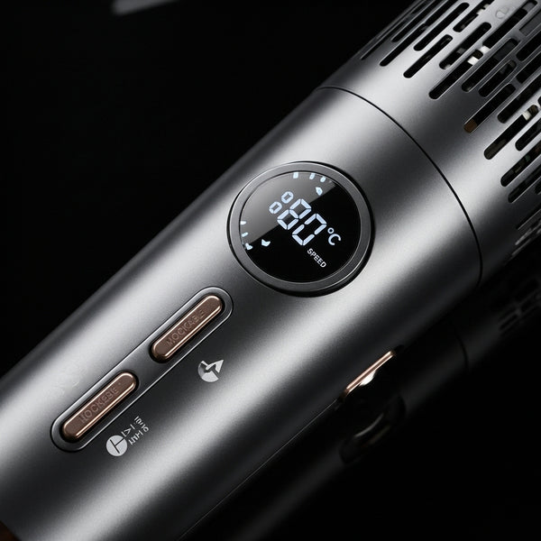 Secador profissional Velocity com display LCD, motor 110000 RPM e tecnologia iônica para secagem rápida
