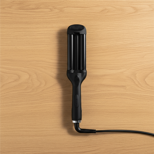 Alisador de cerâmica Pro PTC com aquecimento rápido, display LCD e barril 37mm para ondas e cachos
