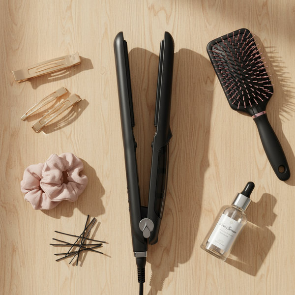 Alisador de cabelo profissional MCH Pro com placas cerâmica turmalina e aquecimento rápido até 230°C
