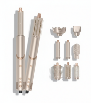 Secador modelador 6 em 1 Pro Íon com auto curler, escovas térmicas e tecnologia de íons negativos
