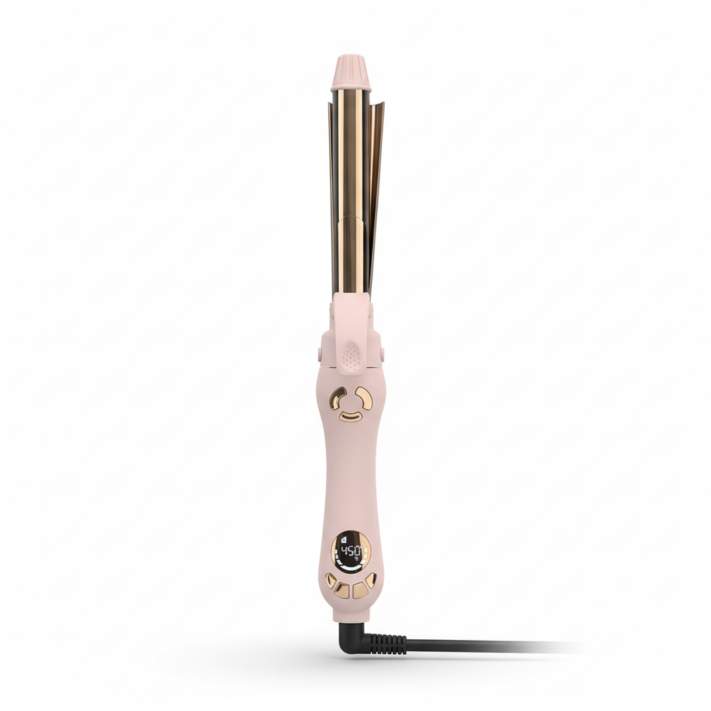 Modelador giratório automático Pro 3 Barris com display LCD e controle de temperatura 120-230°C profissional
