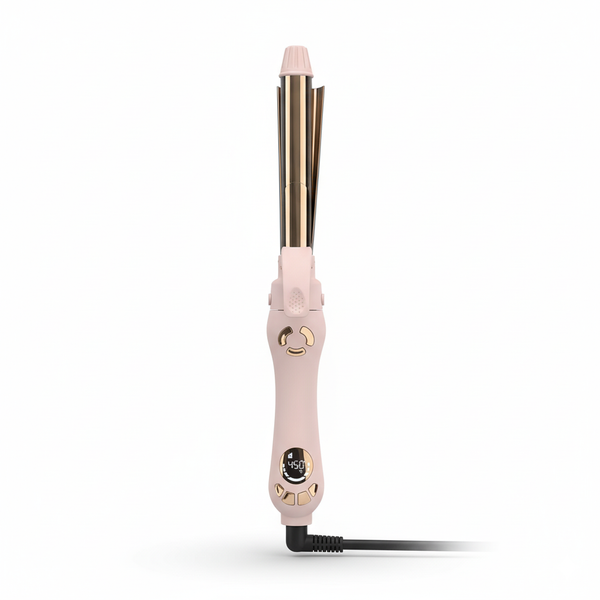 Modelador giratório automático Pro 3 Barris com display LCD e controle de temperatura 120-230°C profissional
