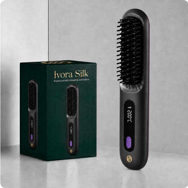 Ivora Silk™ - Escova Alisadora Portátil